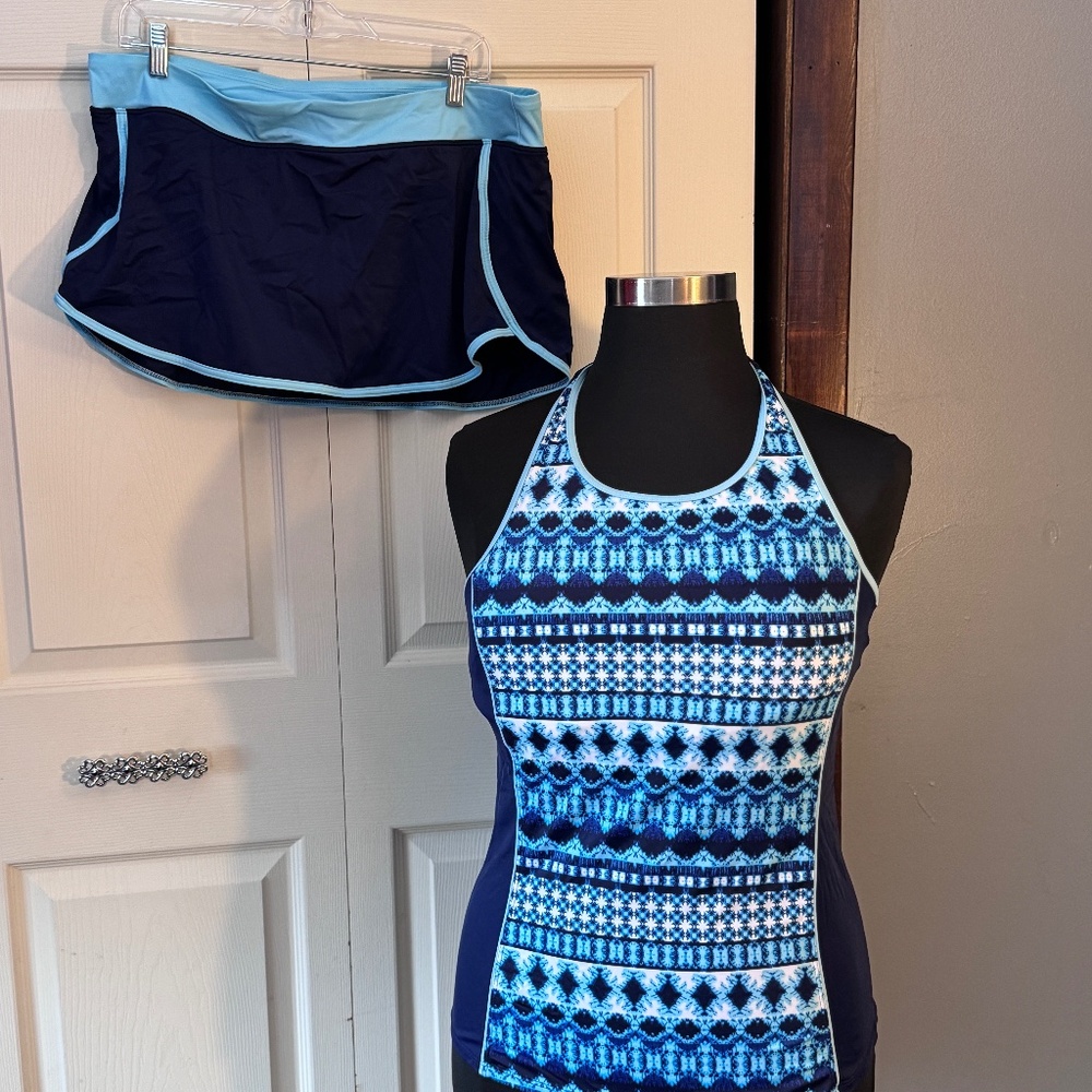 Lands End Tankini and shorts 16